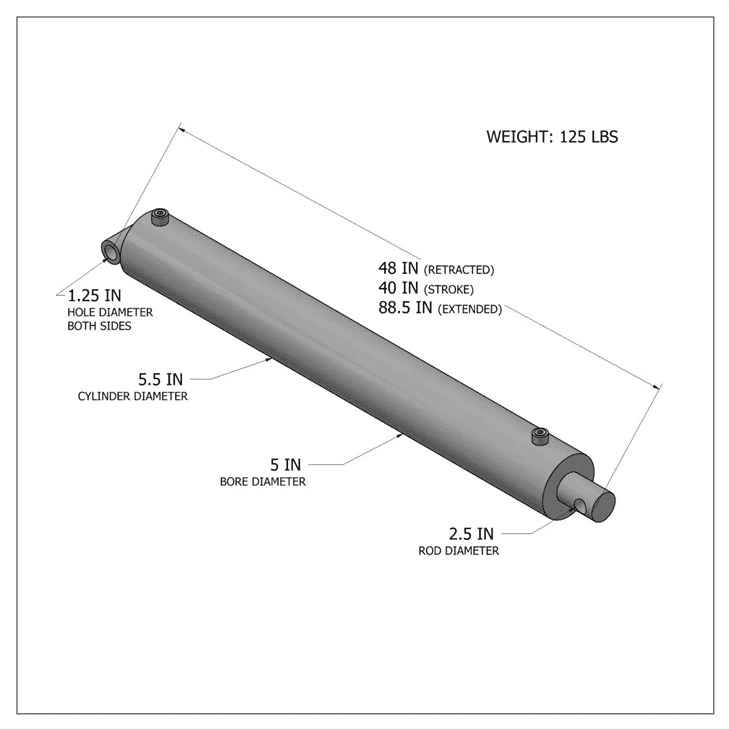 Hidravlik bypass olmayan silindr