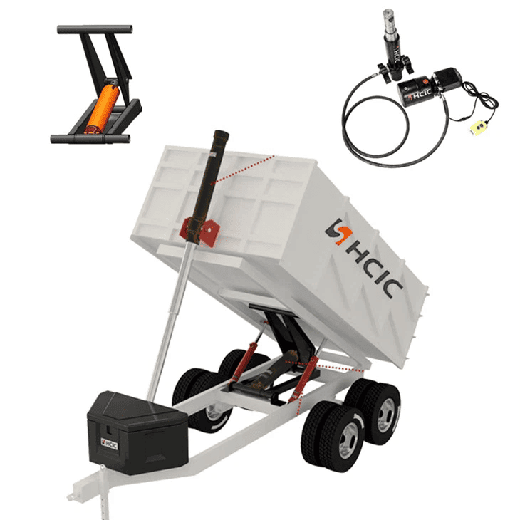 Dump Trailer üçün Böyük Tonlu HSG Yüksək Təzyiqli Hidravlik Yağ Silindr